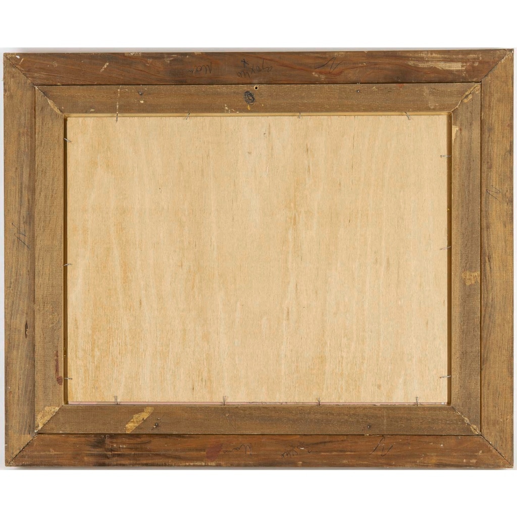 Serge Belloni (1925-2005) – Paris Pont du Carrousel, et de l’Observatoire huile sur bois vers 1980 10