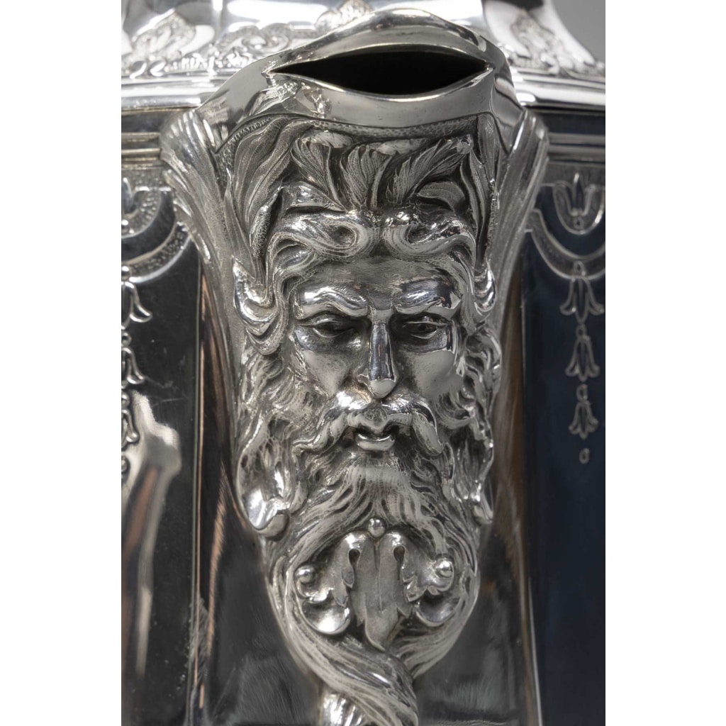 FOUQUET-LAPAR – Service à thé et café en argent massif 4 pièces XIXe 11 FOUQUET-LAPAR – Service à thé et café en argent massif 4 pièces XIXe 11