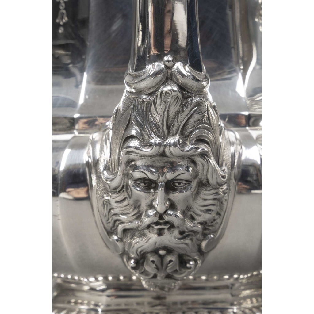 FOUQUET-LAPAR – Service à thé et café en argent massif 4 pièces XIXe 10 FOUQUET-LAPAR – Service à thé et café en argent massif 4 pièces XIXe 10