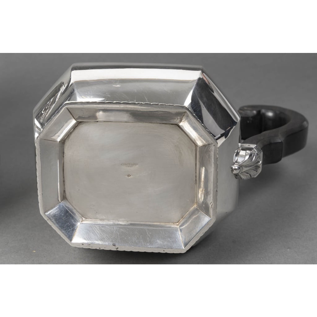 FOUQUET-LAPAR – Service à thé et café en argent massif 4 pièces XIXe 5 FOUQUET-LAPAR – Service à thé et café en argent massif 4 pièces XIXe 5