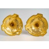 D’après Juste-Aurèle Meissonnier Paire de flambeaux vers 1880 en bronze ciselé et doré montée en Lampes 22
