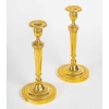 Paire de Flambeaux d’époque Directoire vers 1795-1799 en Bronze Ciselé et Doré, Montée en lampes 13 Paire de Flambeaux d’époque Directoire vers 1795-1799 en Bronze Ciselé et Doré, Montée en lampes 13