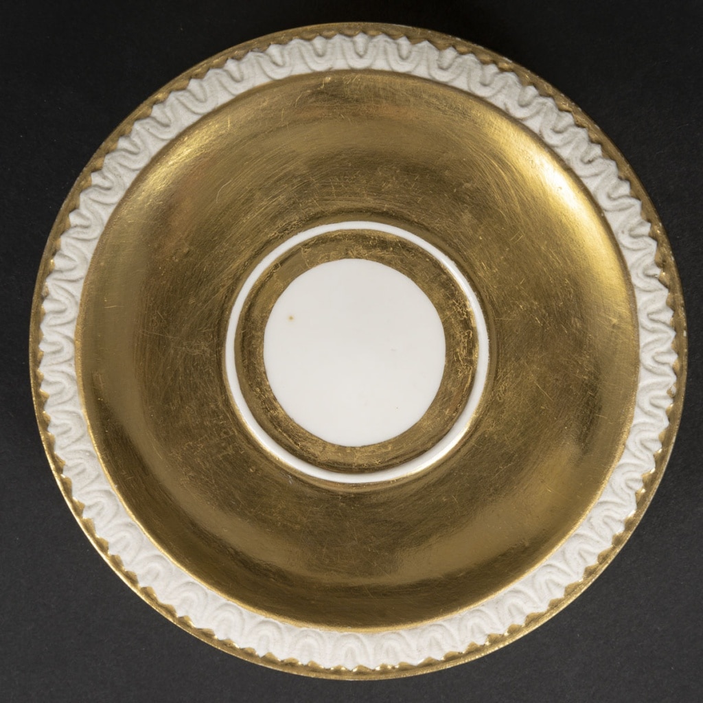 Tasse cygne blanche et or Dagoty Paris 6