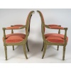 Paire de fauteuils en hêtre laqué vert d’époque Directoire (1795-1799) 15 Paire de fauteuils en hêtre laqué vert d’époque Directoire (1795-1799) 15