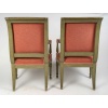Paire de fauteuils en hêtre laqué vert d’époque Directoire (1795-1799) 16 Paire de fauteuils en hêtre laqué vert d’époque Directoire (1795-1799) 16