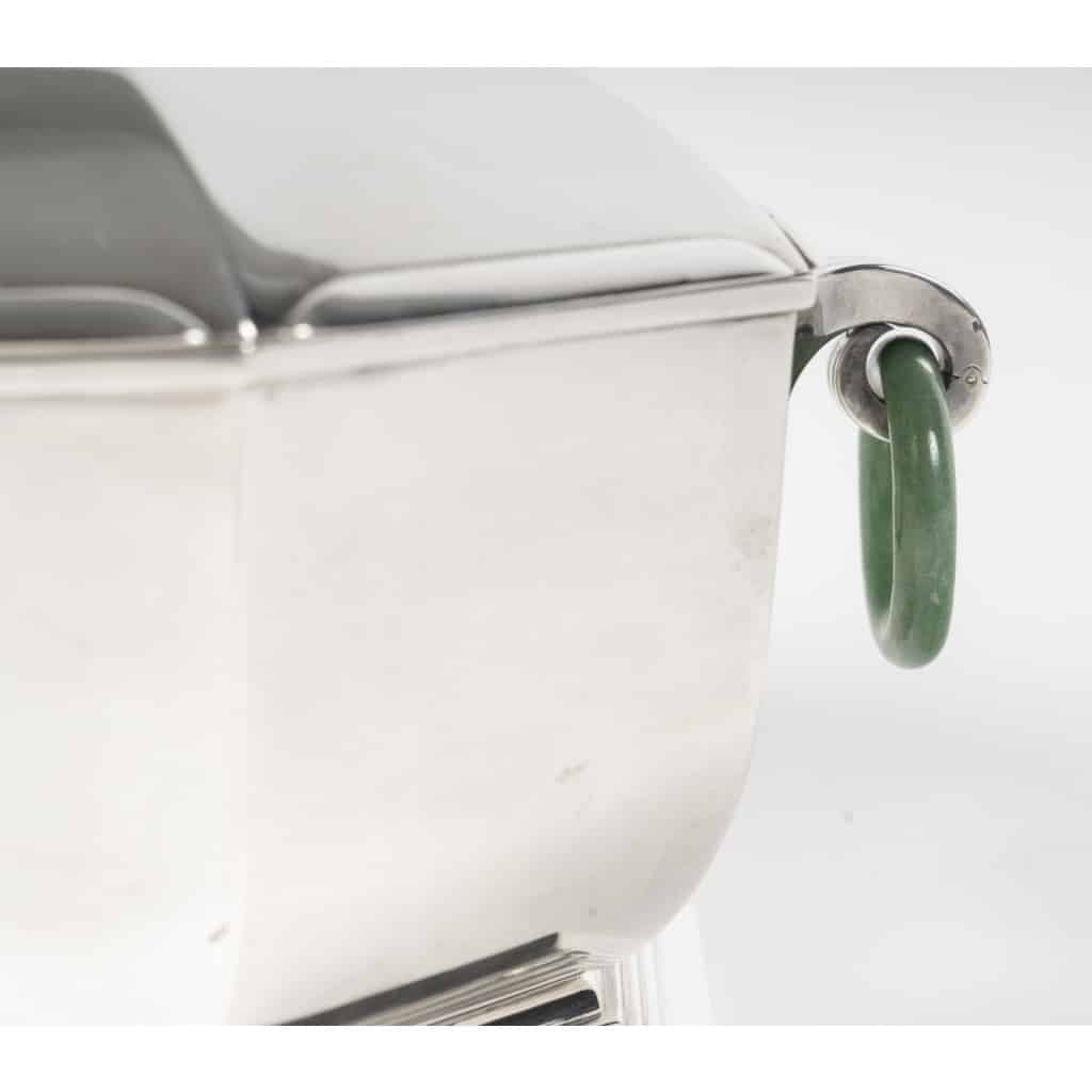 Orfèvre LEROY – Légumier en argent massif octogonal Epoque ART DECO 5 Orfèvre LEROY – Légumier en argent massif octogonal Epoque ART DECO 5