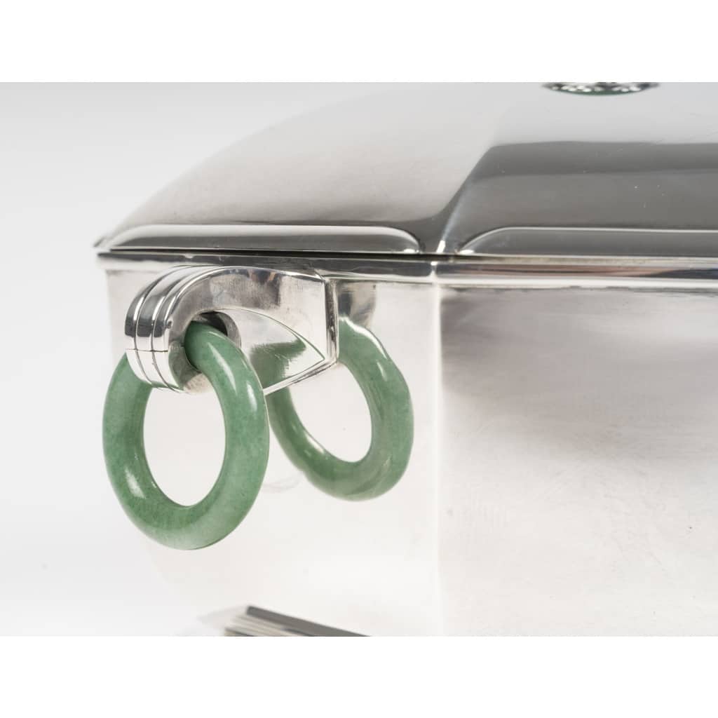 Orfèvre LEROY – Légumier en argent massif octogonal Epoque ART DECO 8 Orfèvre LEROY – Légumier en argent massif octogonal Epoque ART DECO 8