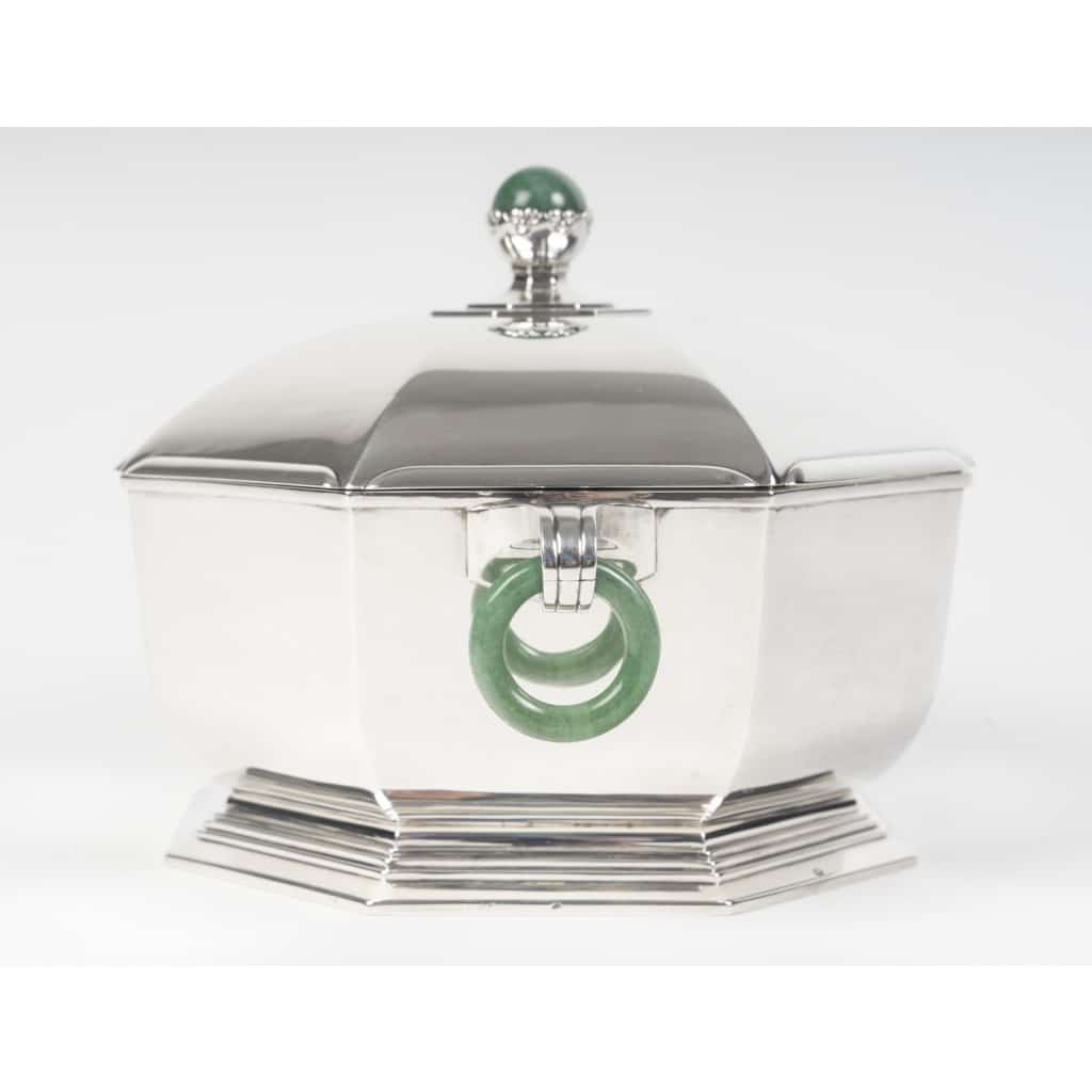 Orfèvre LEROY – Légumier en argent massif octogonal Epoque ART DECO 10 Orfèvre LEROY – Légumier en argent massif octogonal Epoque ART DECO 10