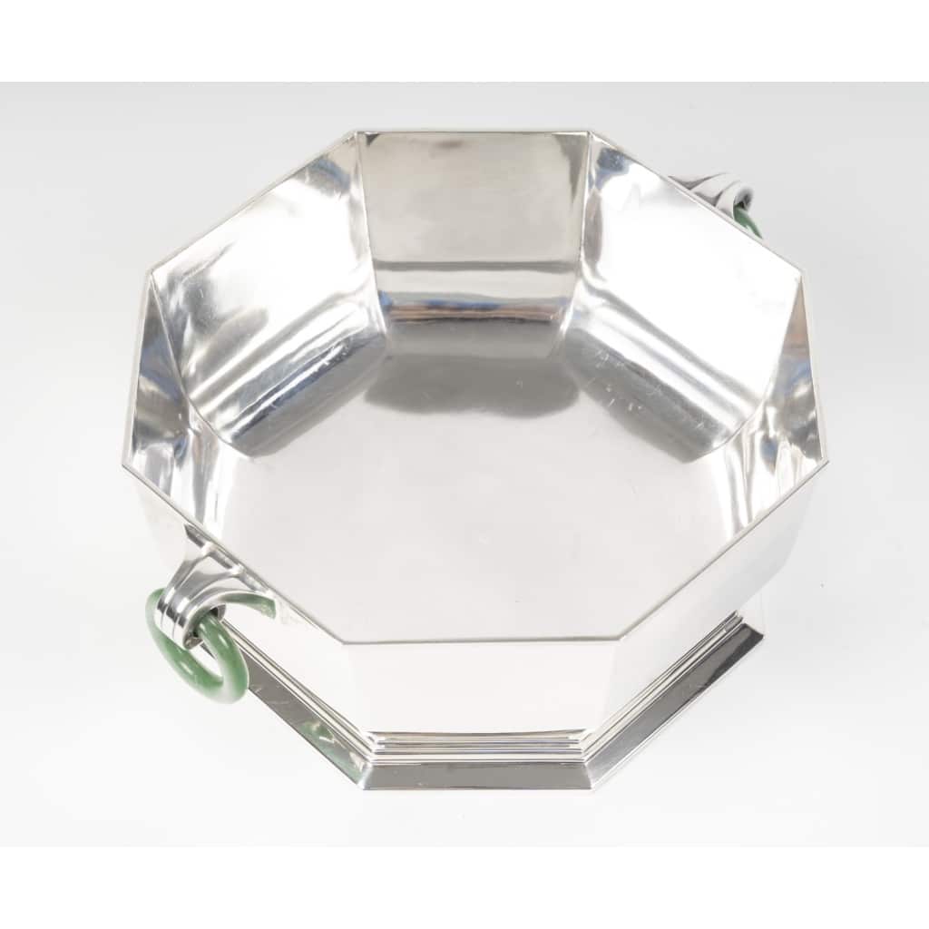 Orfèvre LEROY – Légumier en argent massif octogonal Epoque ART DECO 16 Orfèvre LEROY – Légumier en argent massif octogonal Epoque ART DECO 16