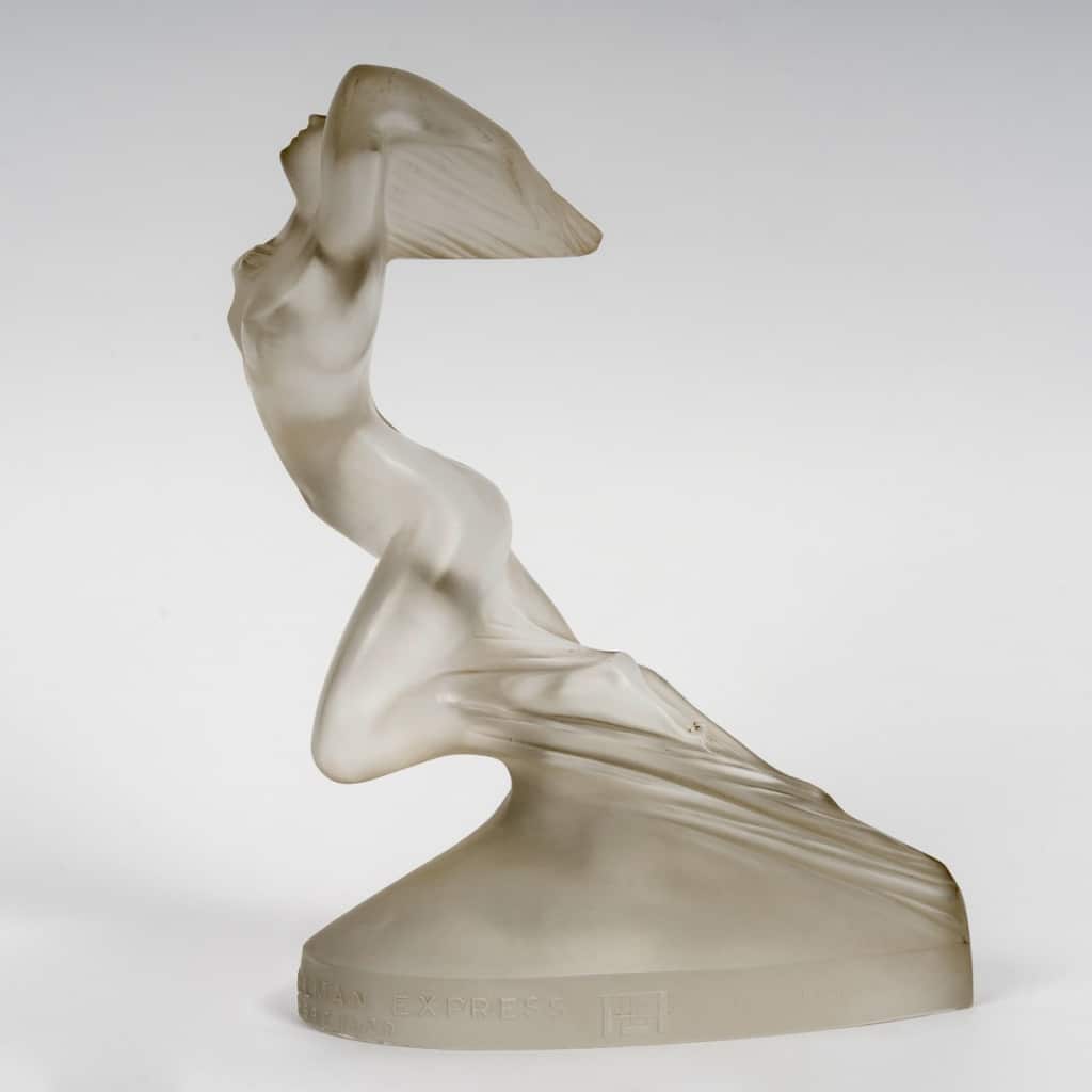 Statuette « Côte d’Azur – Pullman Express » verre blanc de René LALIQUE 3 Statuette « Côte d’Azur – Pullman Express » verre blanc de René LALIQUE 3