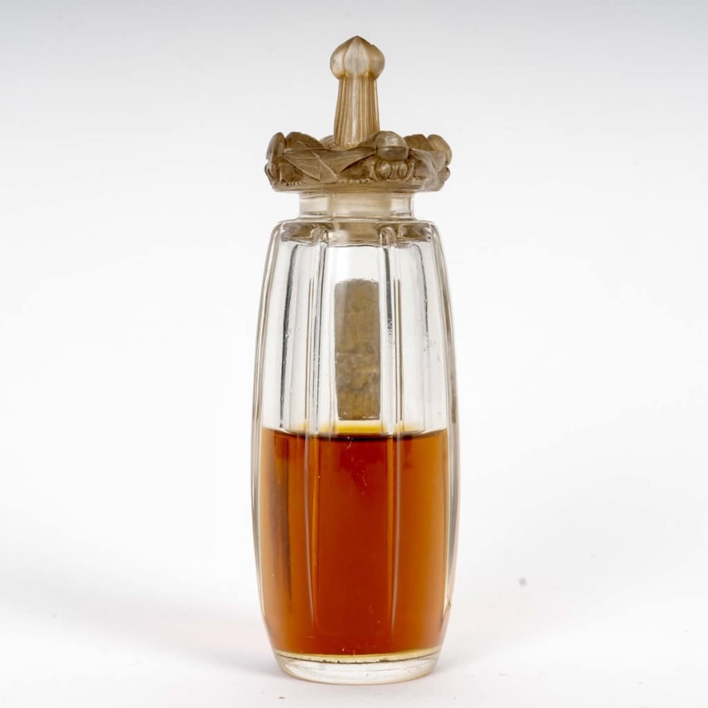 Flacon « Styx » verre blanc patiné sépia de René LALIQUE pour Coty 4