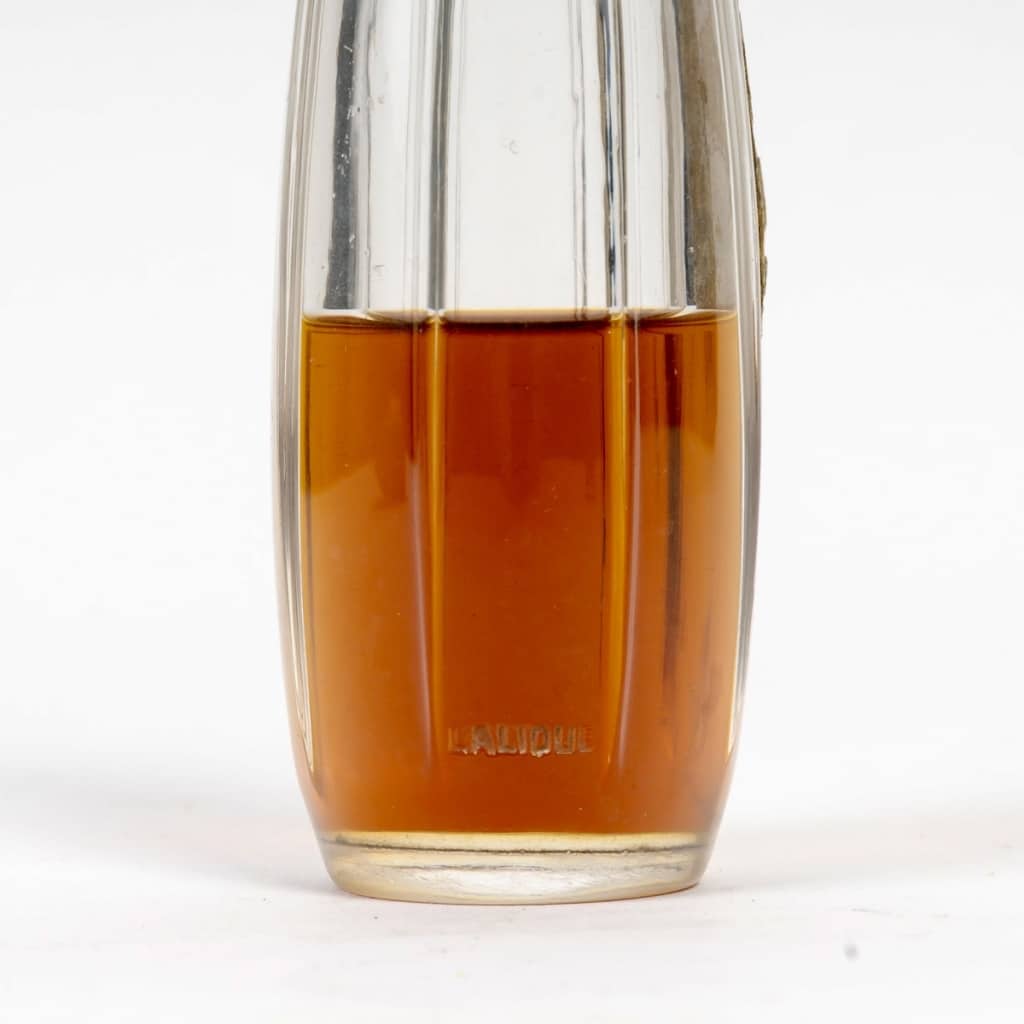 Flacon « Styx » verre blanc patiné sépia de René LALIQUE pour Coty 7