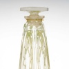 Flacon « Cyclamen » verre blanc patiné vert de René LALIQUE 18