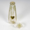 Flacon « Cyclamen » verre blanc patiné vert de René LALIQUE 17