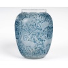 Vase « Biches » verre blanc patiné bleu de René LALIQUE 10 Vase « Biches » verre blanc patiné bleu de René LALIQUE 10