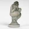 Mascotte Automobile « Sirène » verre blanc patiné bleu gris de René LALIQUE 15 Mascotte Automobile « Sirène » verre blanc patiné bleu gris de René LALIQUE 15