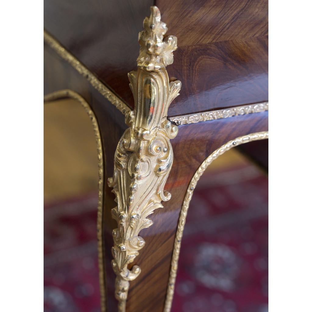 Table-Travailleuse de Dames en bois de rose marqueté d’Epoque Napoléon III 4