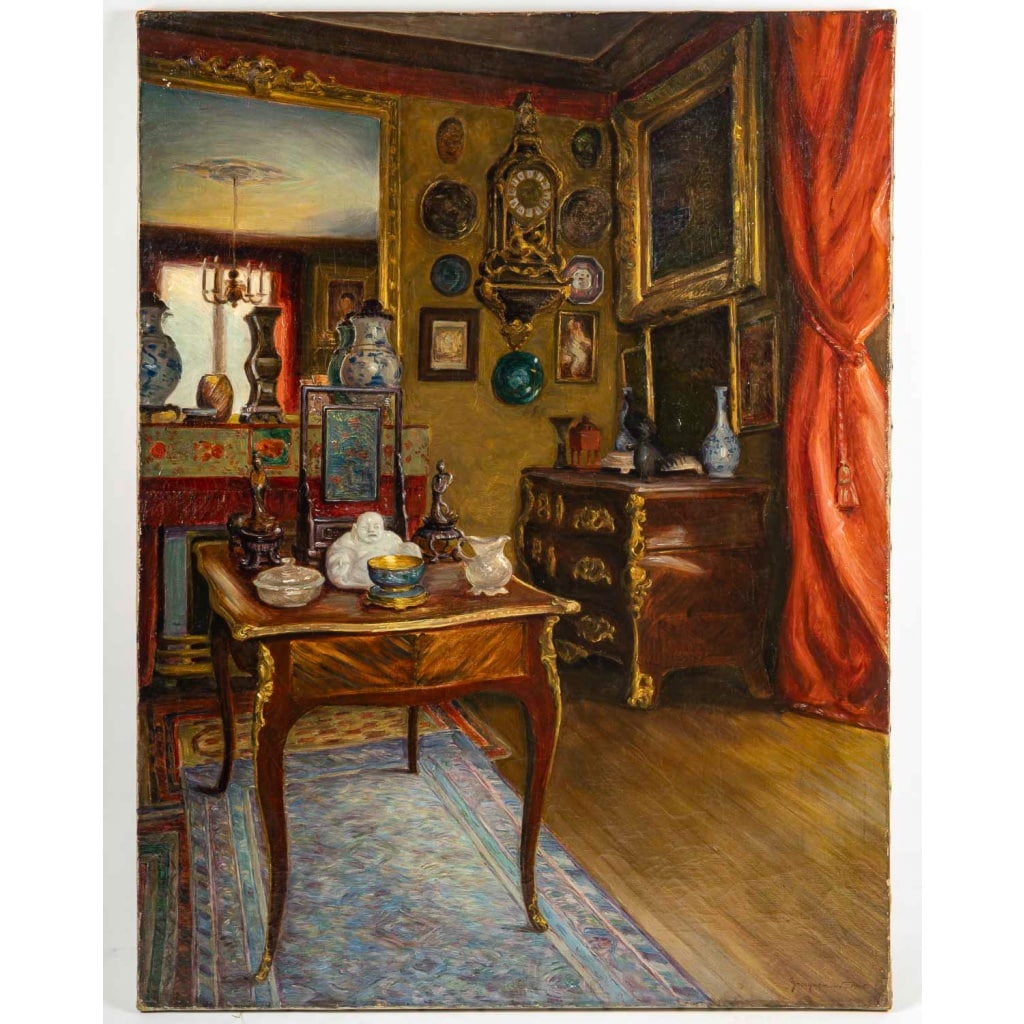 Pierre Bracquemond (1870–1926) Intérieur d’un Collectionneur Parisien Huile sur toile vers 1906 3 Pierre Bracquemond (1870–1926) Intérieur d’un Collectionneur Parisien Huile sur toile vers 1906 3