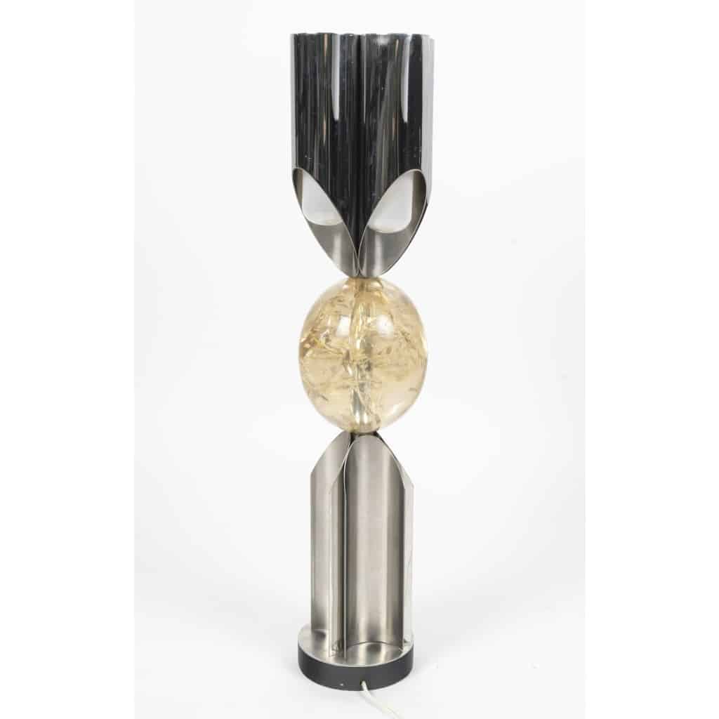 Lampe « Orgue Oeuf » par la maison CHARLES, années 1970 8 Lampe « Orgue Oeuf » par la maison CHARLES, années 1970 8