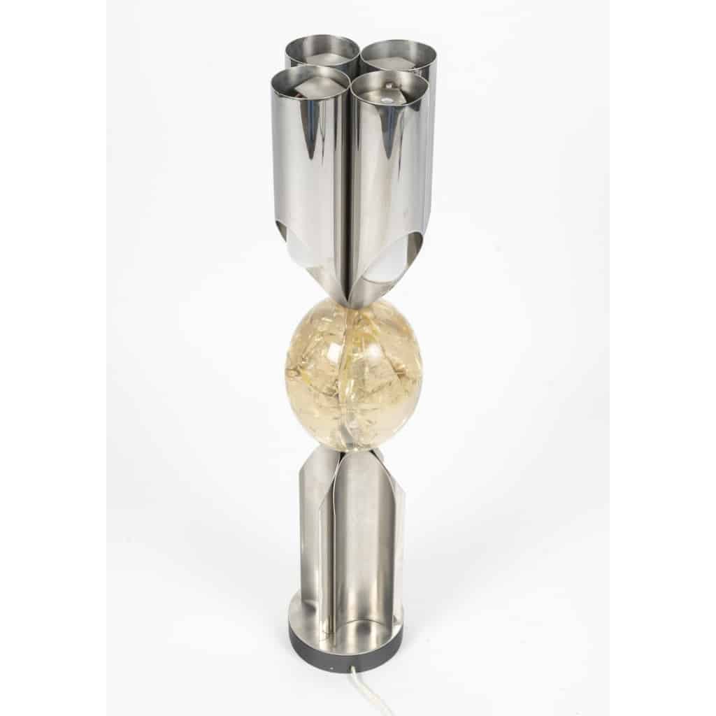 Lampe « Orgue Oeuf » par la maison CHARLES, années 1970 9 Lampe « Orgue Oeuf » par la maison CHARLES, années 1970 9