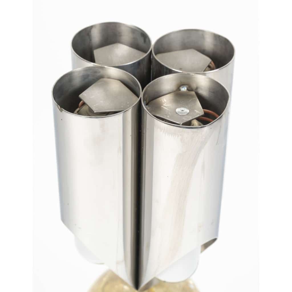 Lampe « Orgue Oeuf » par la maison CHARLES, années 1970 10 Lampe « Orgue Oeuf » par la maison CHARLES, années 1970 10