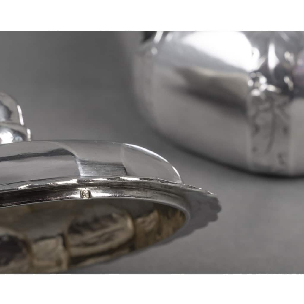 Georges LECOMTE – Boîte couverte en argent massif vers 1925 11 Georges LECOMTE – Boîte couverte en argent massif vers 1925 11