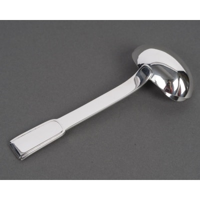 Jean PUIFORCAT Cuillère à sauce en argent massif Epoque ART DECO