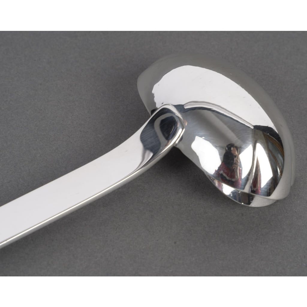 Jean PUIFORCAT Cuillère à sauce en argent massif Epoque ART DECO 8