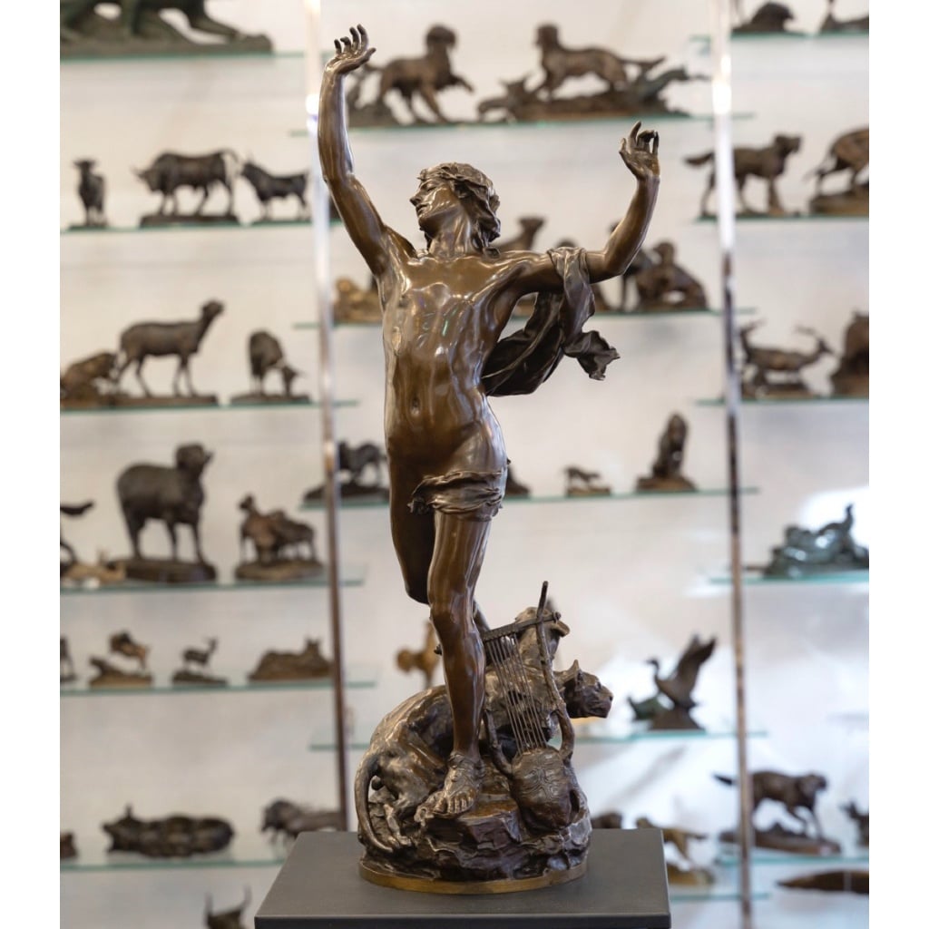 Sculpture – Orphée Aux Enfers , Charles Raoul Verlet (1857-1923) , F.Barbedienne – Bronze 3 Sculpture – Orphée Aux Enfers , Charles Raoul Verlet (1857-1923) , F.Barbedienne – Bronze 3