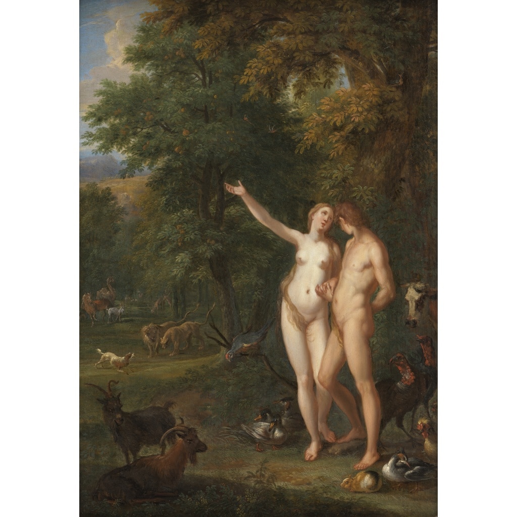 Adam et Eve dans les jardins d’Eden – Entourage d’Abraham Bloemaert (1564/66 – 1651) 3