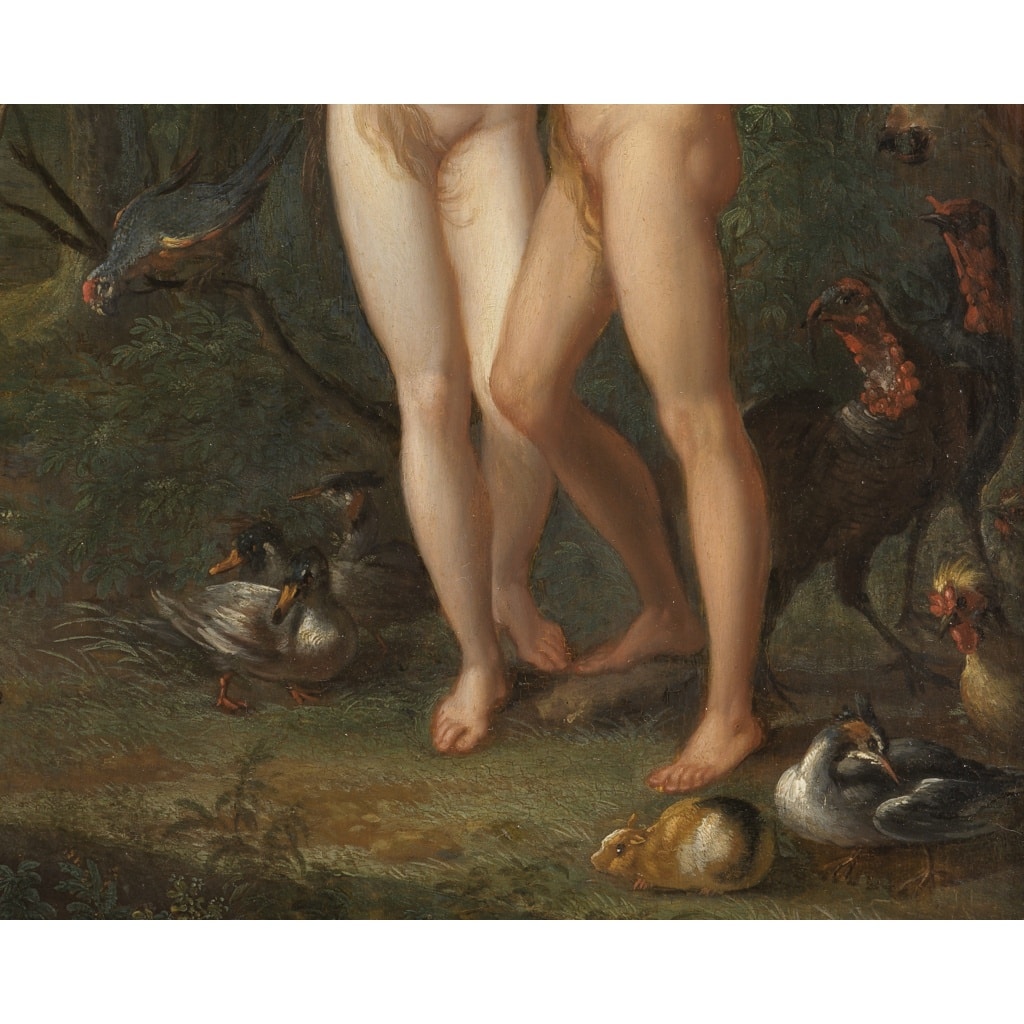 Adam et Eve dans les jardins d’Eden – Entourage d’Abraham Bloemaert (1564/66 – 1651) 5