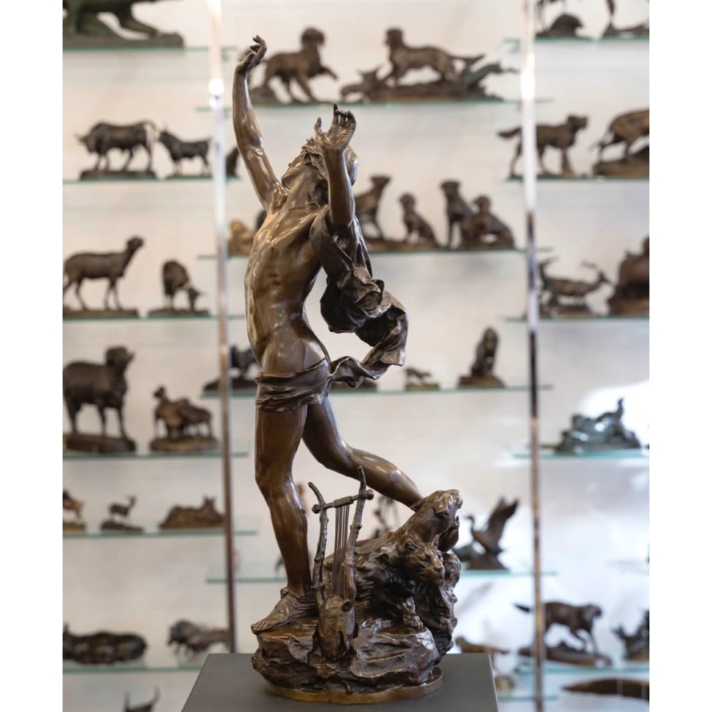 Sculpture – Orphée Aux Enfers , Charles Raoul Verlet (1857-1923) , F.Barbedienne – Bronze 4 Sculpture – Orphée Aux Enfers , Charles Raoul Verlet (1857-1923) , F.Barbedienne – Bronze 4