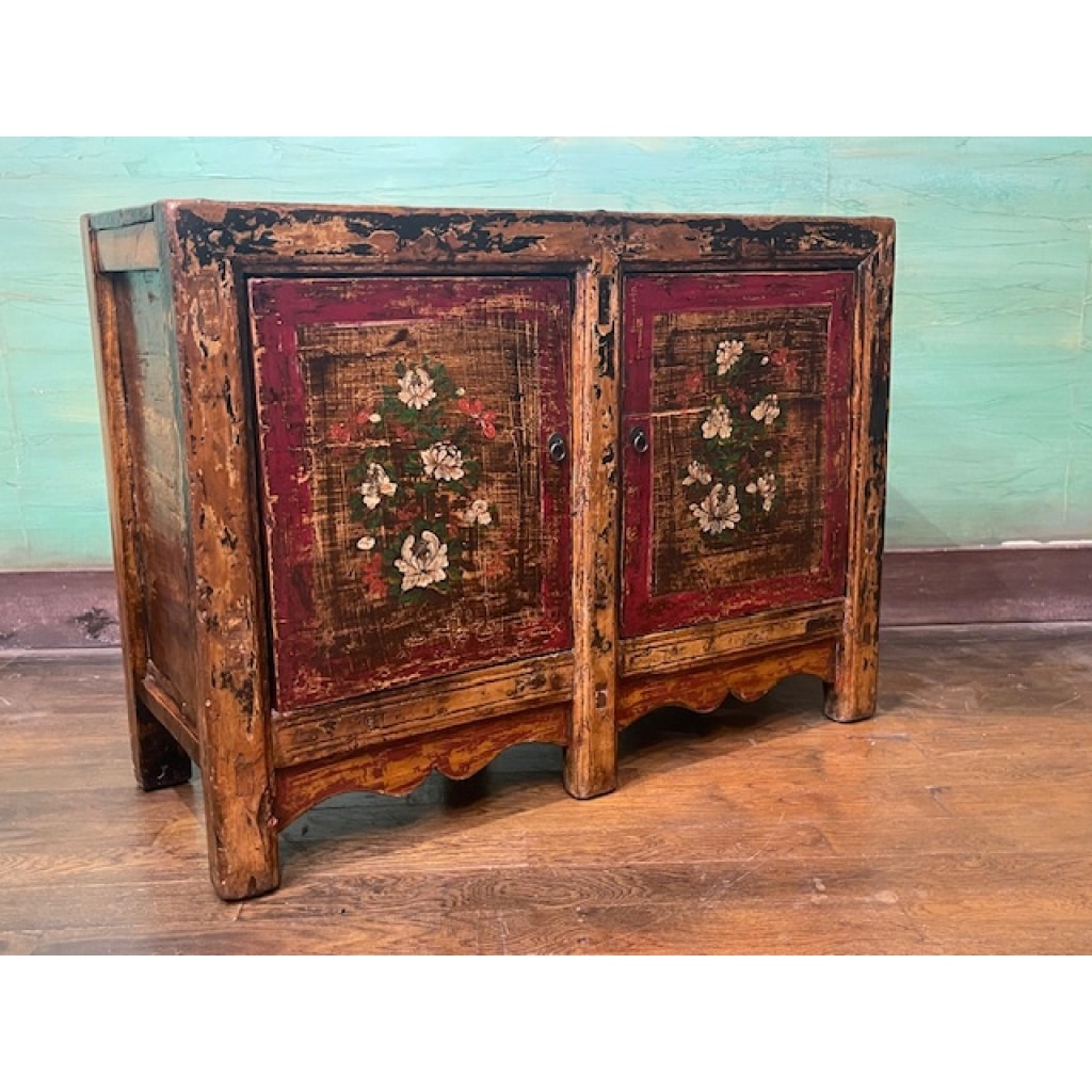 Buffet ancien chinois 2 portes 14