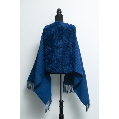 Châle “CENDRES – Bleu Profond” Châle “CENDRES – Bleu Profond”