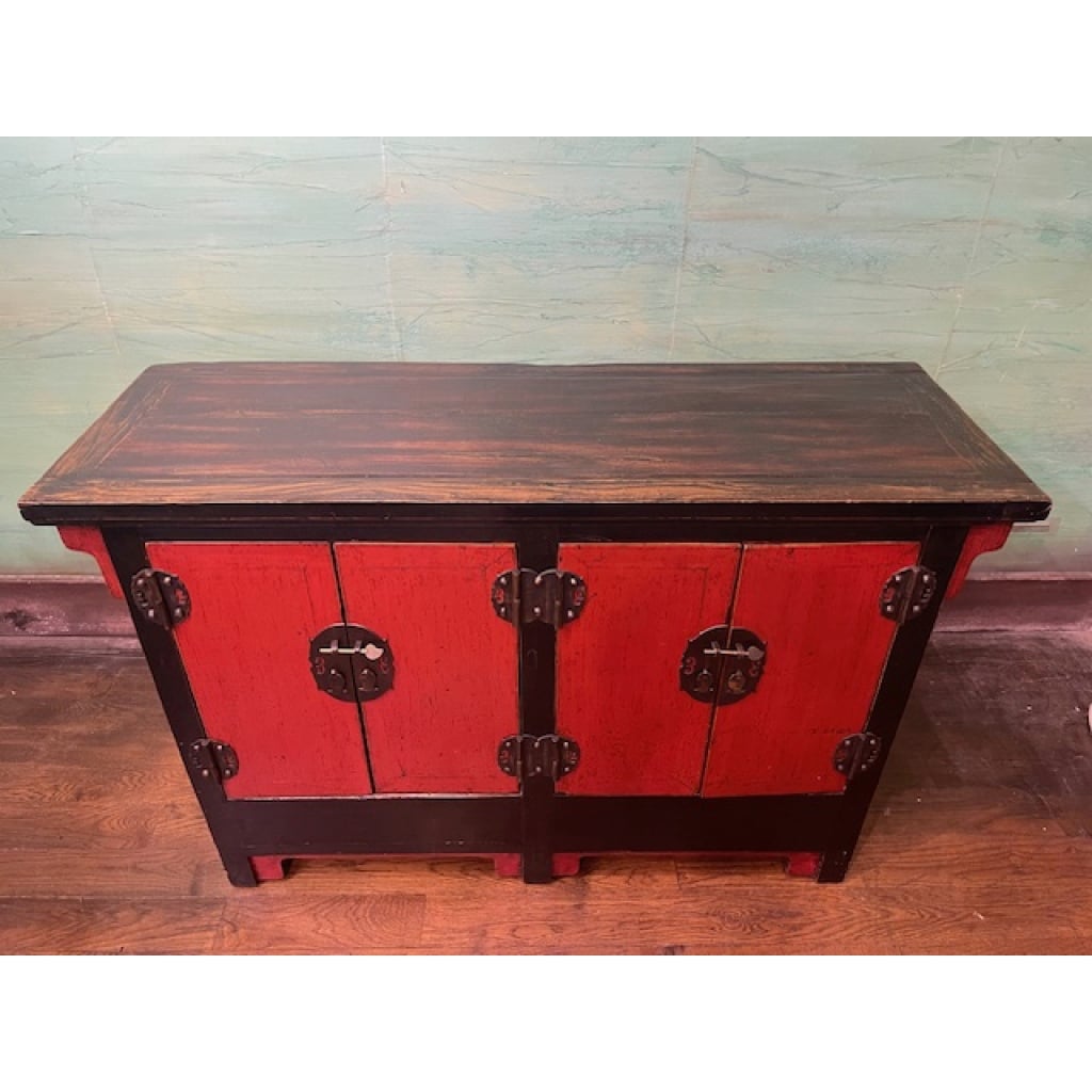 Buffet ancien chinois 4 portes 16