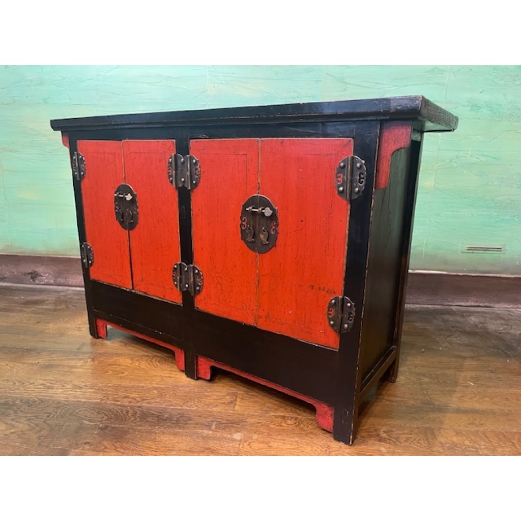 Buffet ancien chinois 4 portes 13