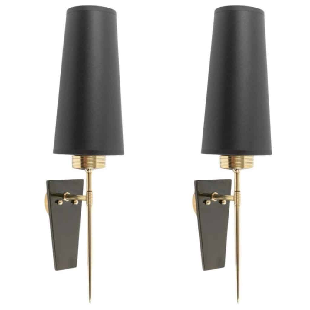 1960 Paire d’appliques Maison Arlus 2