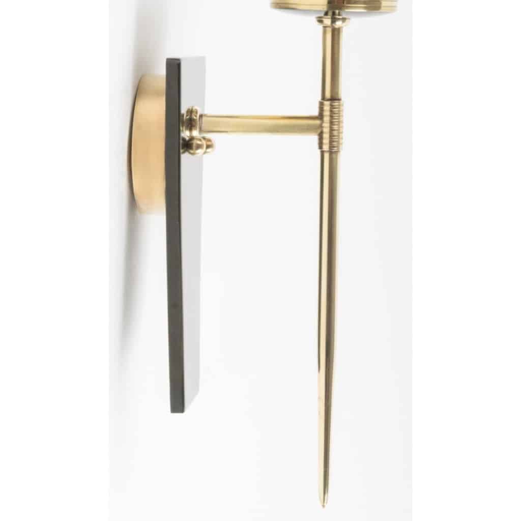 1960 Paire d’appliques Maison Arlus 3