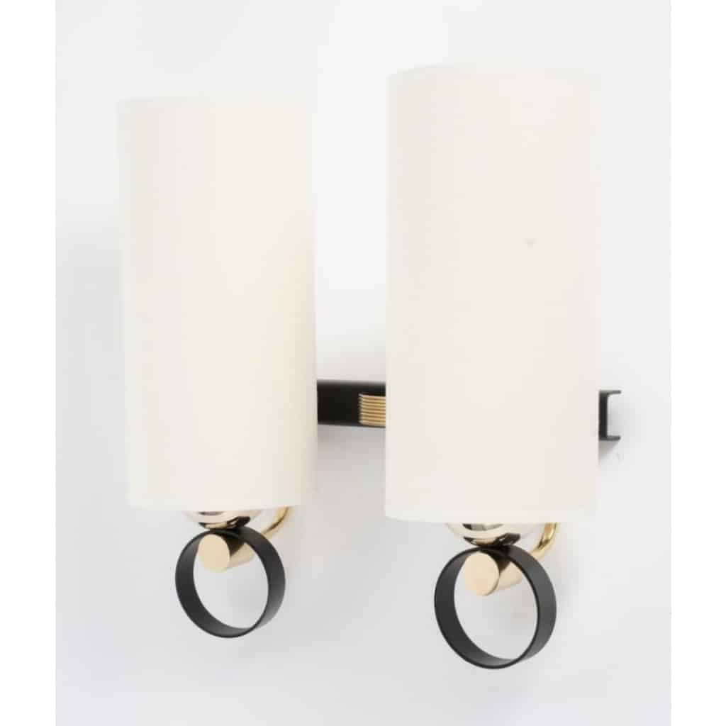 1950 Paire d’appliques murales Maison Lunel 3