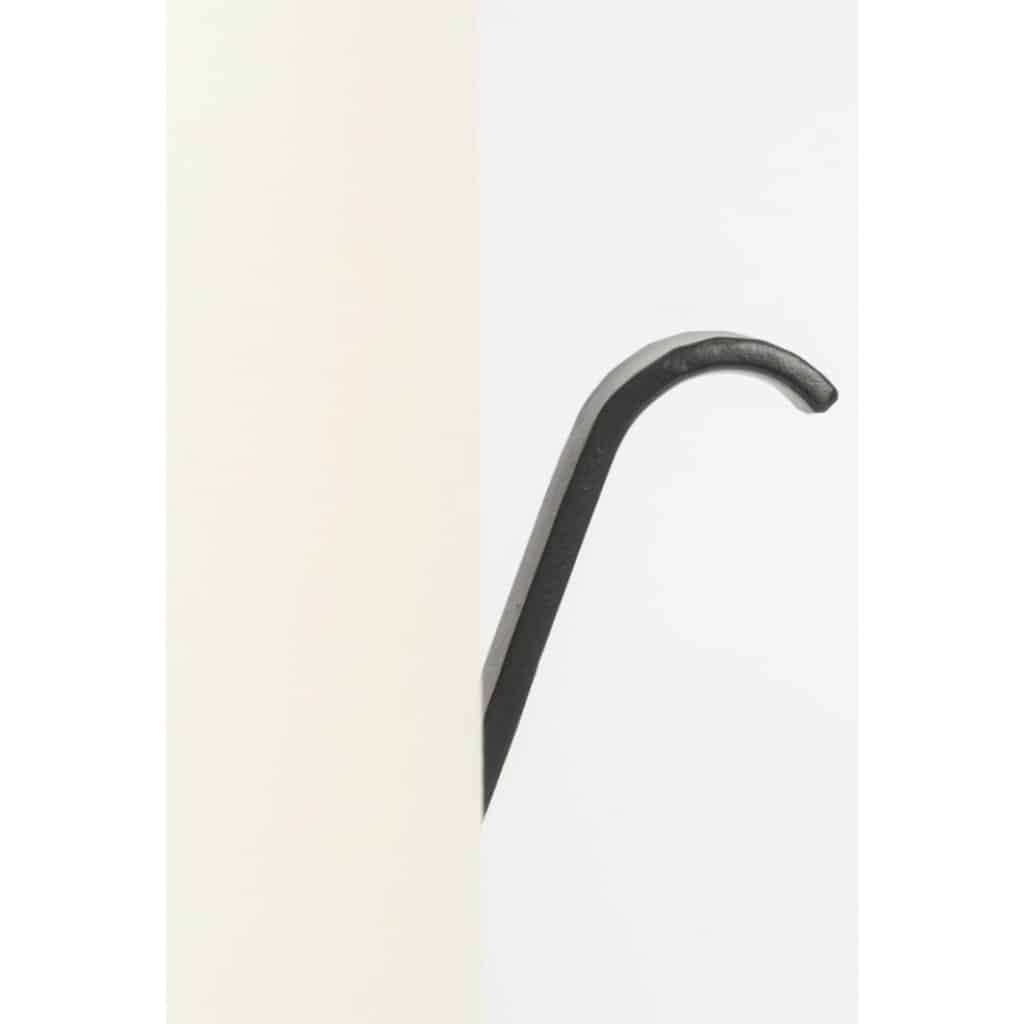 1960 Paire d’appliques murales en fer forgé Maison Bataillard 8