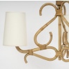 1950 Lustre en rotin par Louis Sognot 13