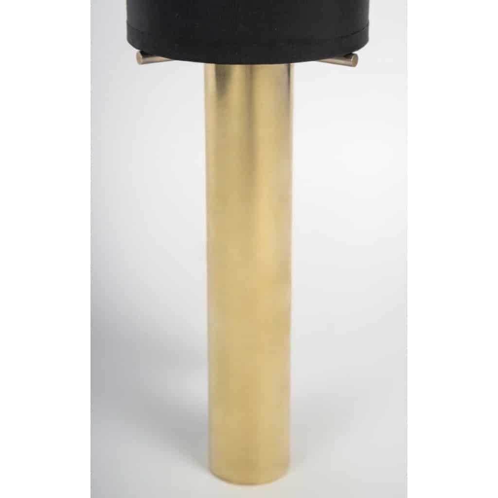 1960 Paire d’appliques murales en laiton doré Gaetano Sciolari 5