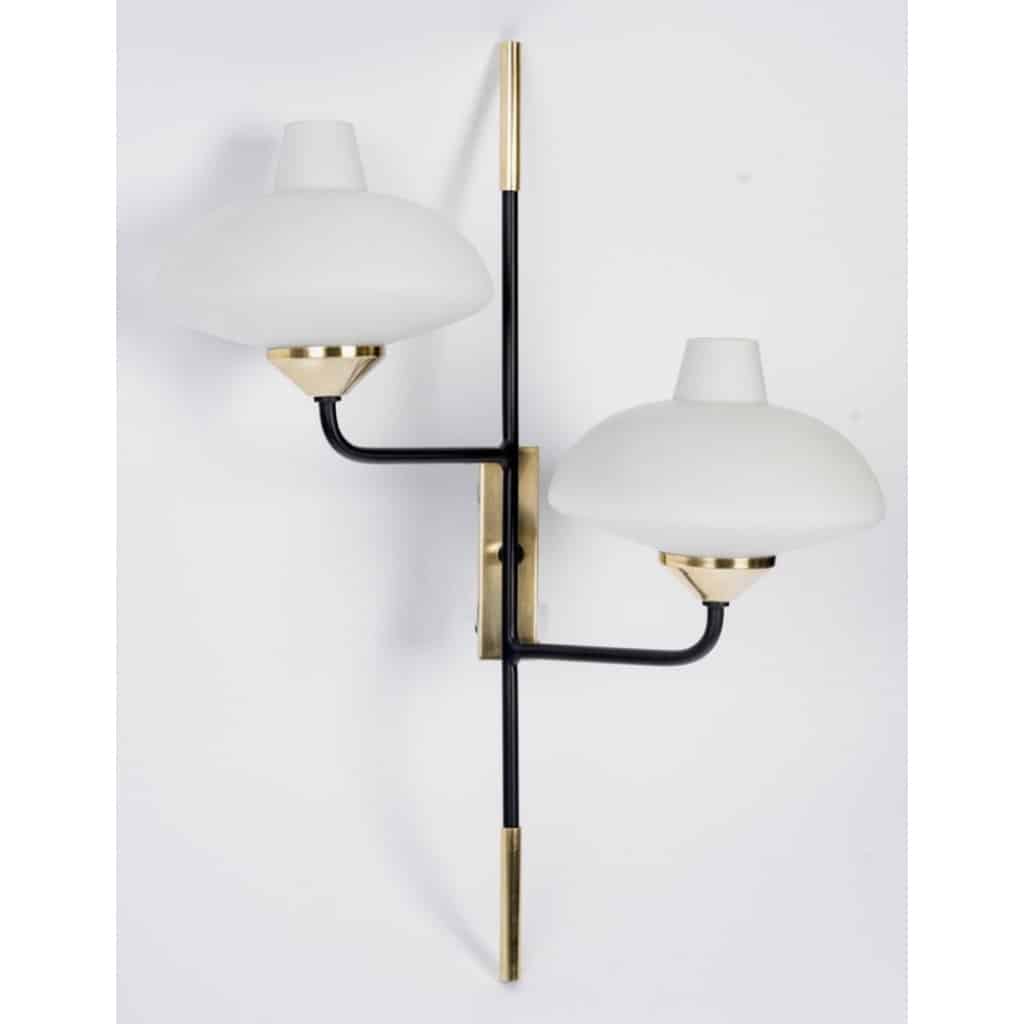 1950 Paire rare d’appliques murales de la Maison Arlus 9