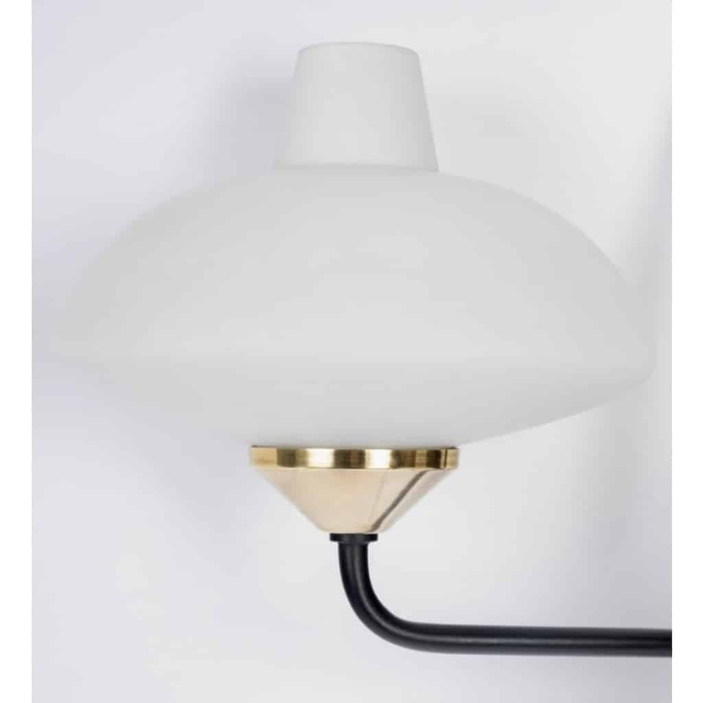 1950 Paire rare d’appliques murales de la Maison Arlus 4