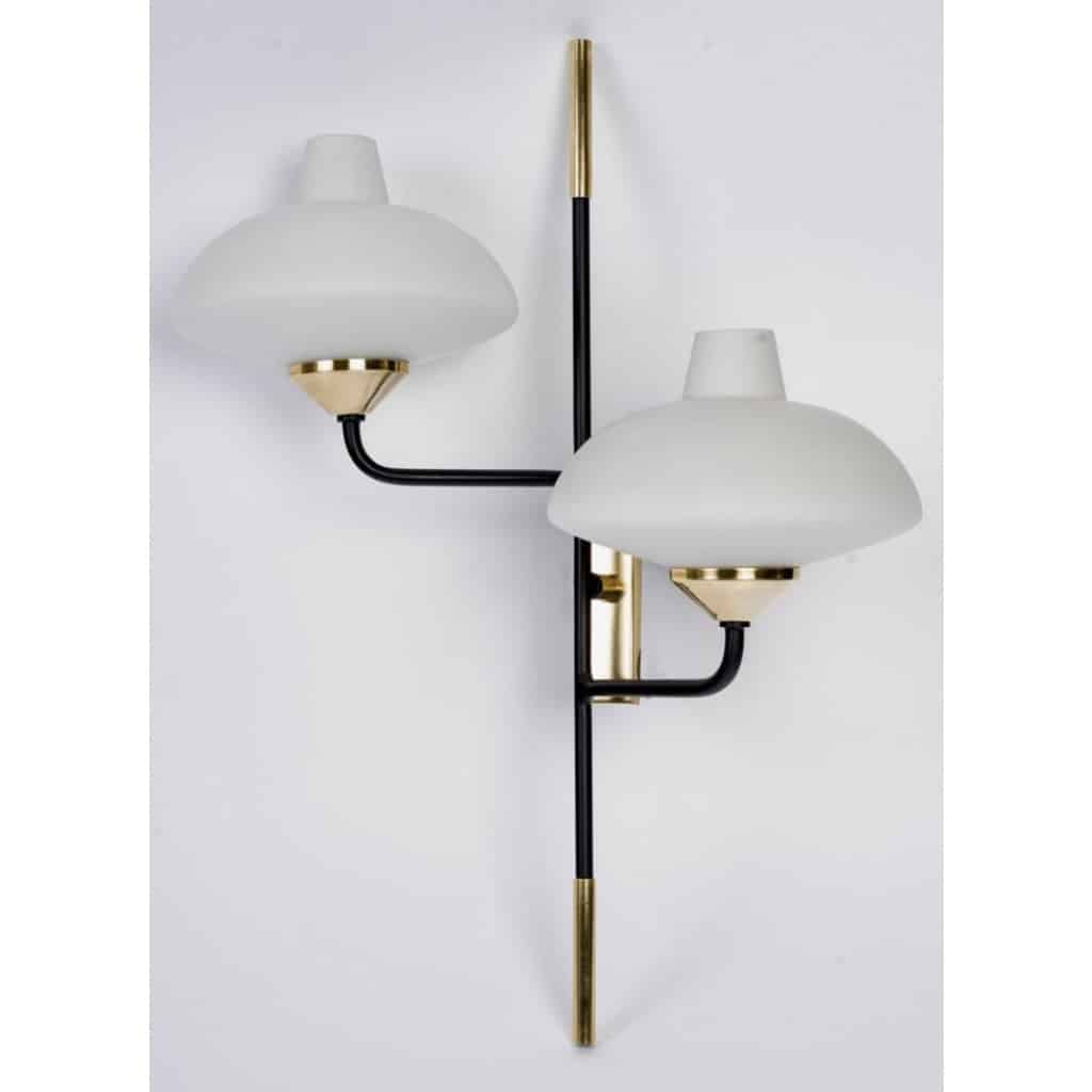 1950 Paire rare d’appliques murales de la Maison Arlus 3