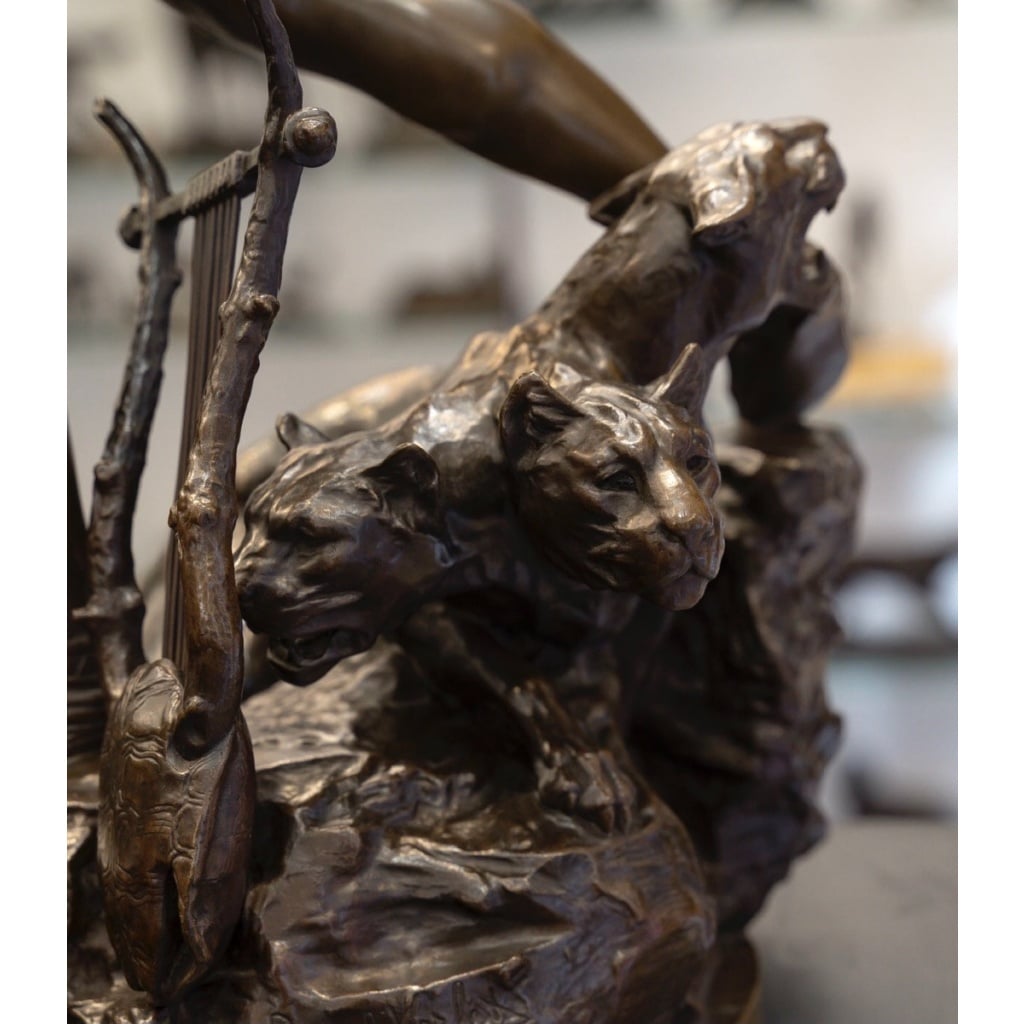 Sculpture – Orphée Aux Enfers , Charles Raoul Verlet (1857-1923) , F.Barbedienne – Bronze 7 Sculpture – Orphée Aux Enfers , Charles Raoul Verlet (1857-1923) , F.Barbedienne – Bronze 7