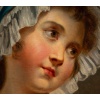 Jean-Baptiste Greuze (d’après) Jeune fille au bonnet blanc huile sur toile vers 1850-1880 14