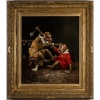 Henry Schouten (1857–1927) Singerie au cirque, huile sur toile vers 1890 10