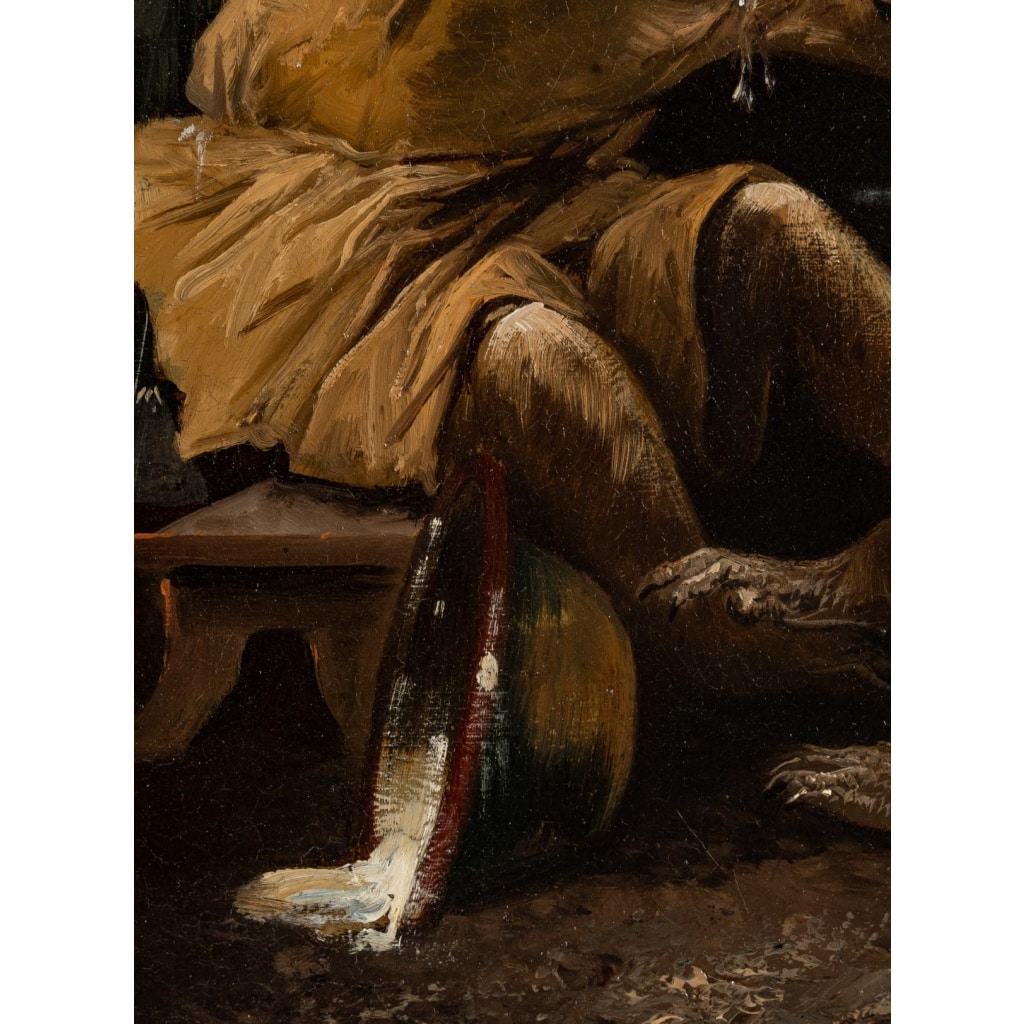 Henry Schouten (1857–1927) Singerie au cirque, huile sur toile vers 1890 8