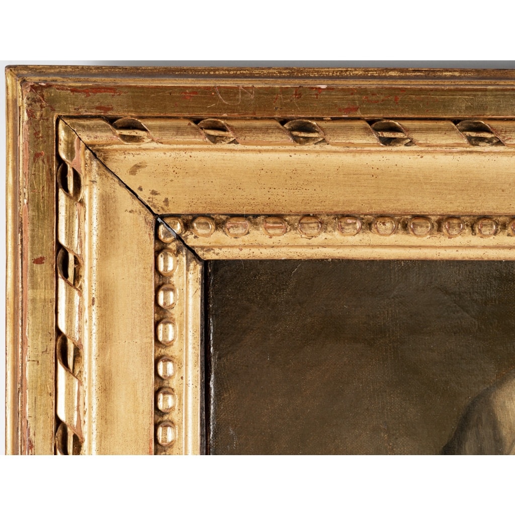 Jean-Baptiste Greuze (d’après) Jeune fille au bonnet blanc huile sur toile vers 1850-1880 9